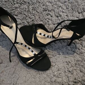 Elegant Black Strappy Heels